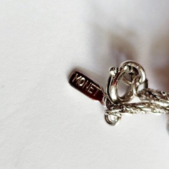 Vintage 17" Monet Rope Chain Silver Tone Classic Timeless Elegance Veratile EUC - Picture 5 of 7